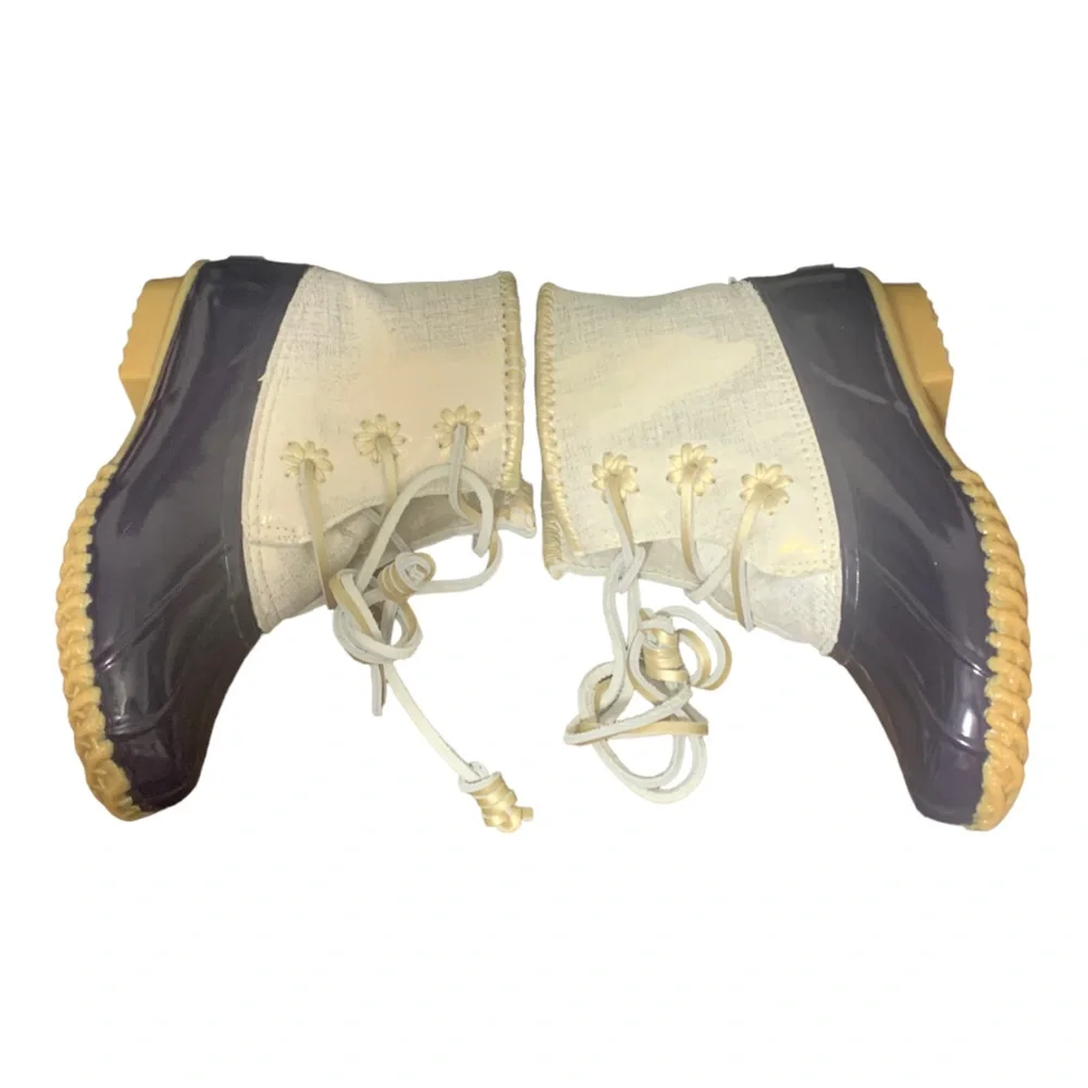 Jack Rogers • Gold‎ Metallic Navy Chloe Duck Boots